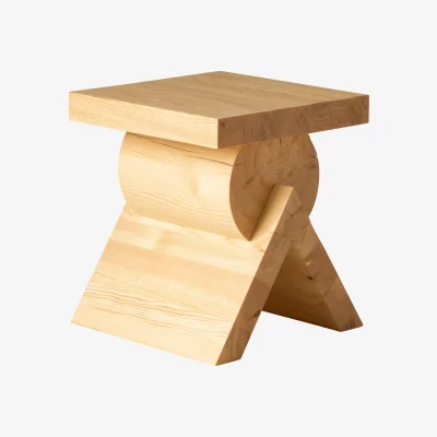 Nordic Nest Vaarnii 006 AA Side Table side table Matte oil-waxed pine 40x40x45 cm
