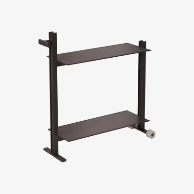 Nordic Nest Museum Museum Trolley serving trolley Dark brown 74.5x77.5x24 cm