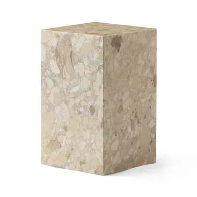 Nordic Nest Audo Copenhagen Plinth tall sidetable 30x30x51 cm Kunis Breccia