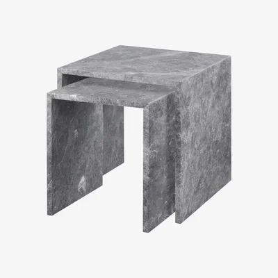 Nordic Nest blomus Varu side table 2 pieces Tundra gray