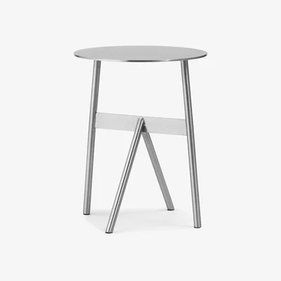 Nordic Nest Normann Copenhagen Stock Table side table Ø37 cm H:46 cm Stainless Steel