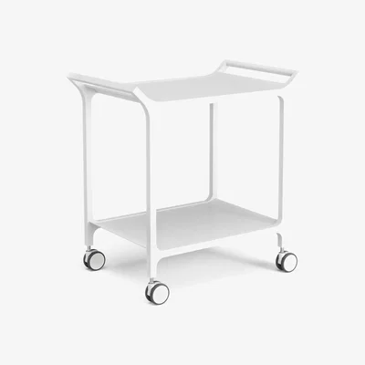 Nordic Nest Swedese Teatime serving trolley Ash White glazed