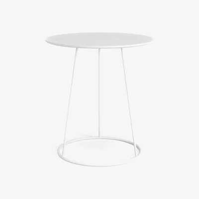 Nordic Nest Swedese Breeze table smooth top Ø46 cm White
