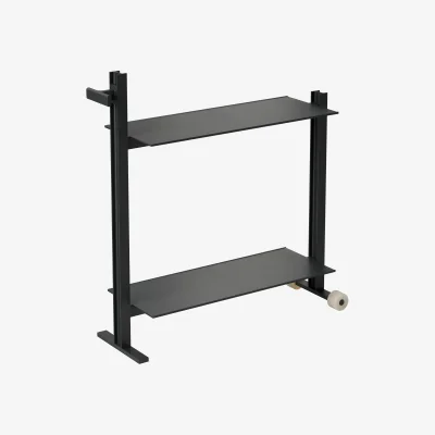 Nordic Nest Museum Museum Trolley serving trolley Black 74.5x77.5x24 cm