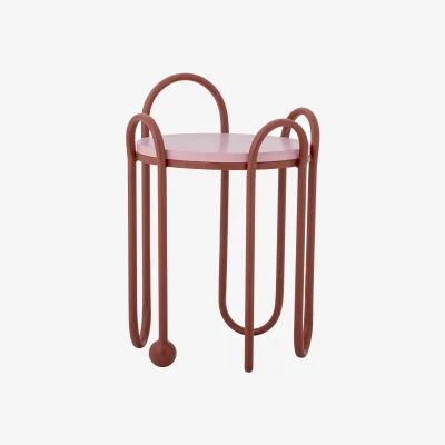 Nordic Nest Bloomingville Whimsica side table Ø30.5 cm Red