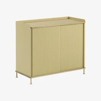 Nordic Nest Muuto Enfold Tall Side table Yellow-metal