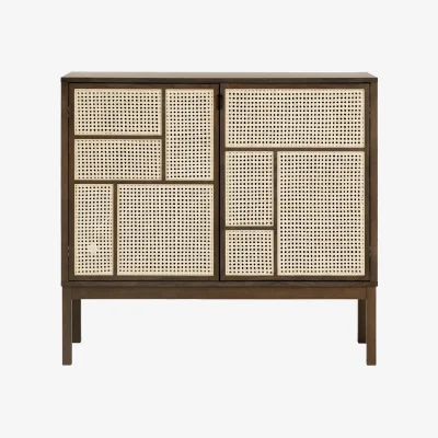 Nordic Nest Design House Stockholm Air side table Dark oak 120x110 cm with legs