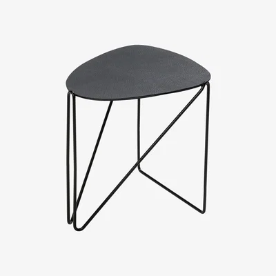 Nordic Nest LIND DNA Curve Chameleon Hippo side table black-anthracite