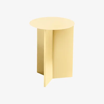 Nordic Nest HAY Slit high side table Ø35 cm Light yellow