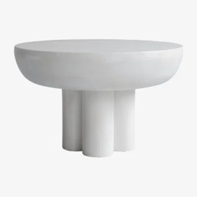 Nordic Nest 101 Copenhagen Crown side table low Ø65 cm Bone white