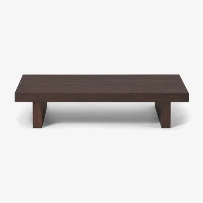 Nordic Nest ferm LIVING Kona side table Dark Stained oak veneer