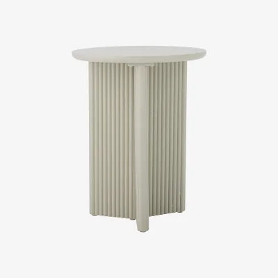 Nordic Nest Bloomingville Edith side table Ø40 cm White