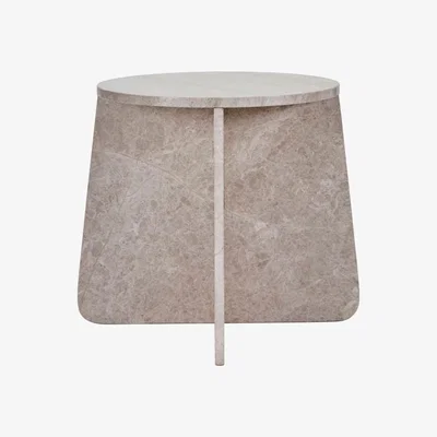 Nordic Nest House Doctor Marb side table 48x48x40 cm Beige marble