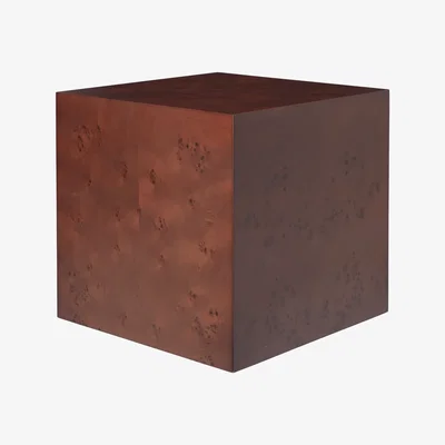 Nordic Nest Ferm Living Burl Cube side table 40x40 cm Dark stained