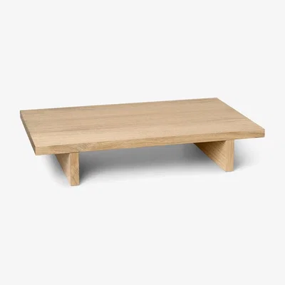 Nordic Nest ferm LIVING Kona side table Oak natural veneer low table