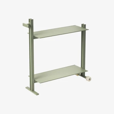 Nordic Nest Museum Museum Trolley serving trolley Green 74.5x77.5x24 cm