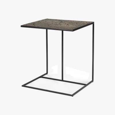 Nordic Nest Ethnicraft Triptic side table 51x45 cm Whiskey-Black