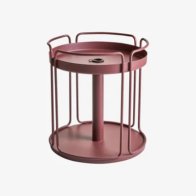 Nordic Nest Brafab Shady side table Zin red