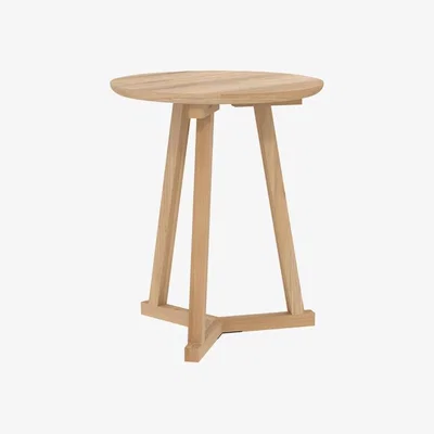Nordic Nest Ethnicraft Tripod side table Oak — Wax oil small 56x46 cm