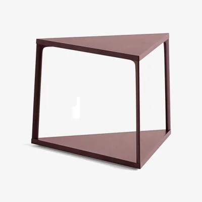 Nordic Nest HAY Eiffel Triangle side table Dark brick