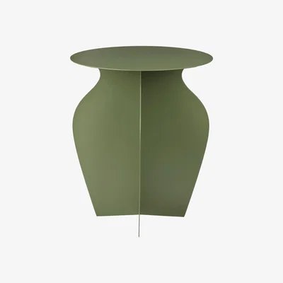 Nordic Nest Broste Copenhagen Urna side table Ø35x45 cm Grape leaf green