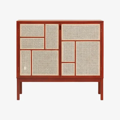 Nordic Nest Design House Stockholm Air side table Red 120x110 cm with legs