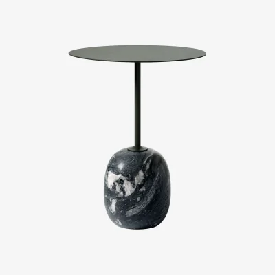 Nordic Nest &Tradition Lato side table LN8 Deep green-verde grigio Ø40x50 cm