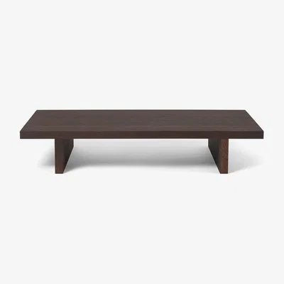 Nordic Nest ferm LIVING Kona low table side table Dark Stained oak veneer