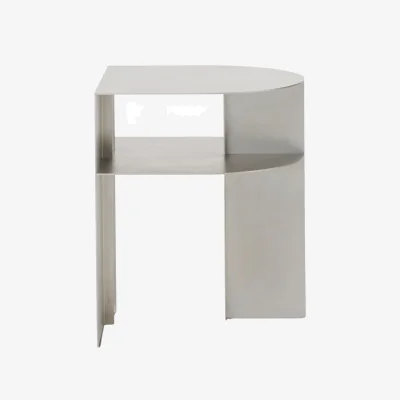Nordic Nest New Works Rand side table Stainless Steel