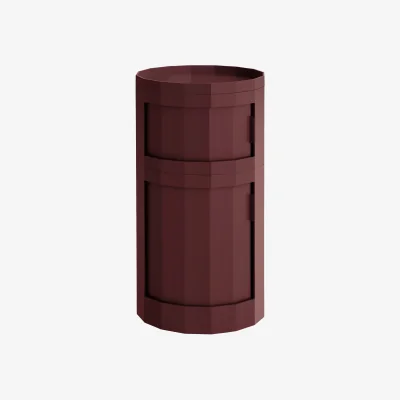 Nordic Nest HAY Facet Cabinet 110 side table Burgundy