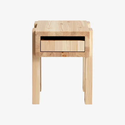 Nordic Nest Vaarnii 003 Stilts Side Table side table Matte oil-waxed pine 40x36x45 cm