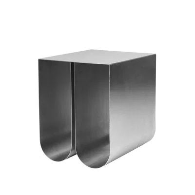Nordic Nest Kristina Dam Studio Curved side table Stainless steel