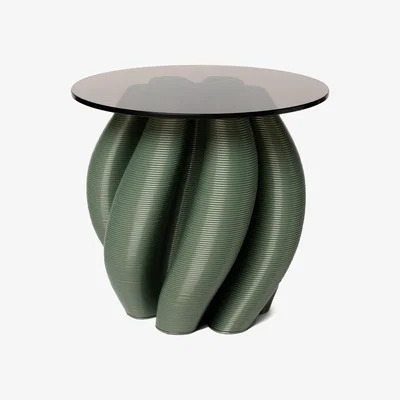 Nordic Nest Ekbacken Studios Water lily side table Ø50 cm Olive