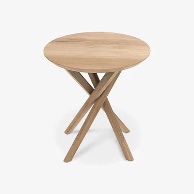 Nordic Nest Ethnicraft Mikado side table 50x50 cm Oak wax oil