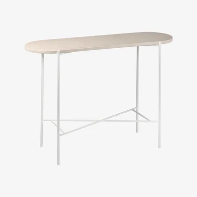Nordic Nest 1898 Aplaryd side table tall Beige limestone