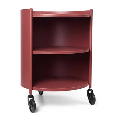 Nordic Nest ferm LIVING Eve side table Mahogany Red