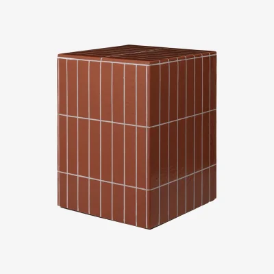 Nordic Nest Ferm Living Pillar side table Brown 32x32x42 cm