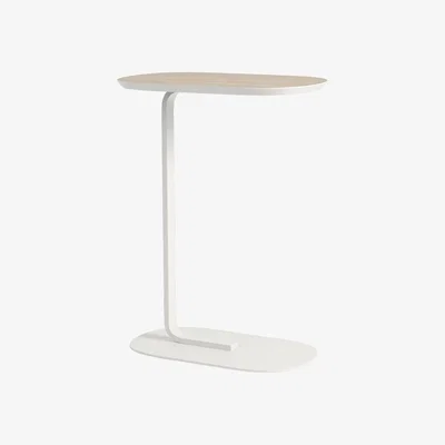 Nordic Nest Muuto Relate Side table H: 73.5 cm Oak veneer-off white