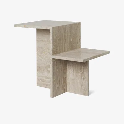Nordic Nest ferm LIVING Distinct side table Travertin