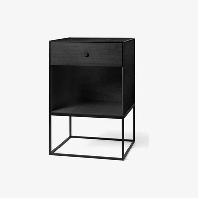 Nordic Nest Frame 49 side table black-stained ash wood