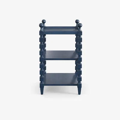 OKA Huxley Side Table - Pure Indigo