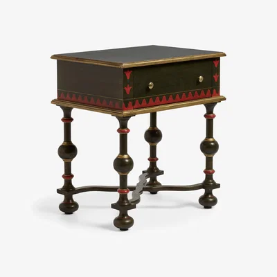 OKA OKA, Birbal Side Table - Forest Green, Side Table