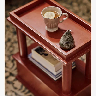 OKA OKA, Herbert Sofa Side Table - Earthy Red, Side Table