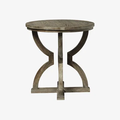 OKA OKA, Kaishu Side Table - Watered Grey, Side Tables, Oak