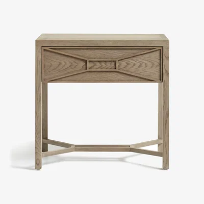 OKA OKA, Hester Side Table - Bleached Oak, Side Table