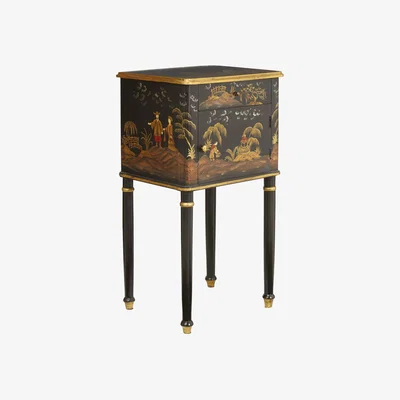 OKA OKA, Xin Side Table - Black, Side Tables, Wood