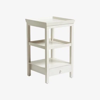 OKA Beauvais Bedside Table - Shaded White