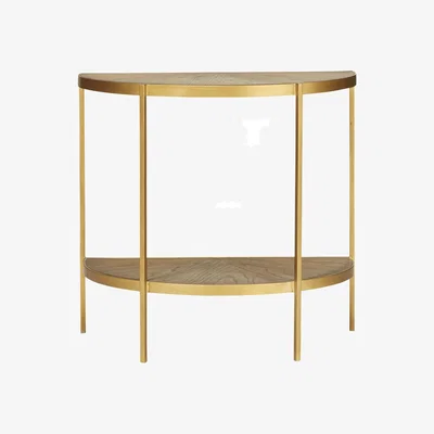 OKA OKA, Amarolo Side Table - Natural, Side Tables, Iron/Wood
