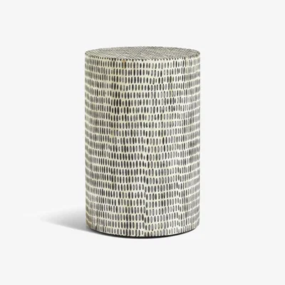 OKA OKA, Estella Side Table - Bone, Side Tables, Bone/MDF Wood