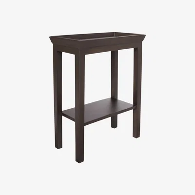 OKA OKA, Gustavian Sofa Side Table - Ebony/Brown, Side Table